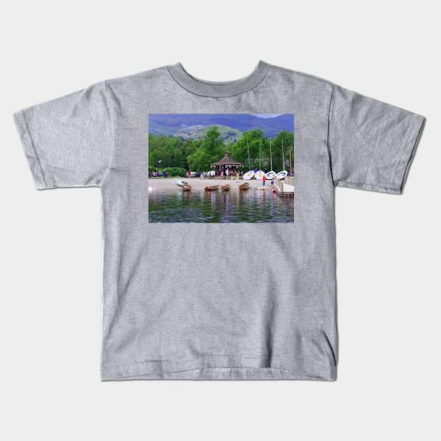 Boat Hire Kids T-Shirt by tomg